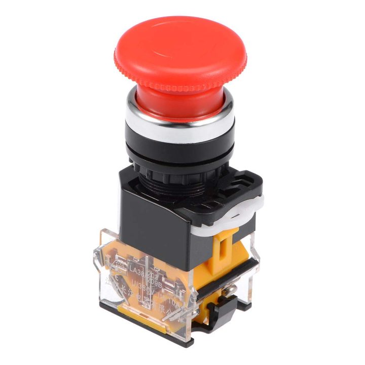 LA38-11ZS) 22mm Emergency Stop Push Button (Pack of 5 Pcs) > Automation &  Controls