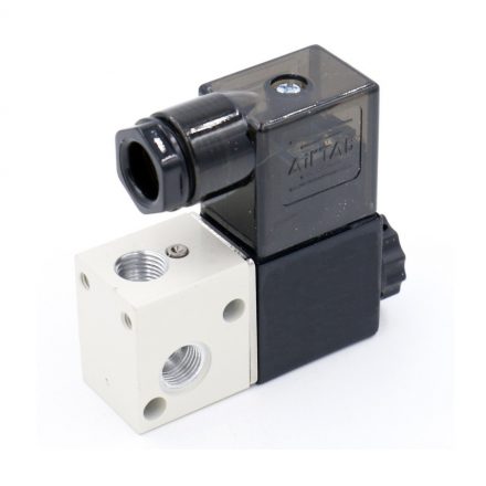 Airtac Pneumatic Solenoid Valve (3V1-06) 1/8 inch 3 Way 2 Position ...