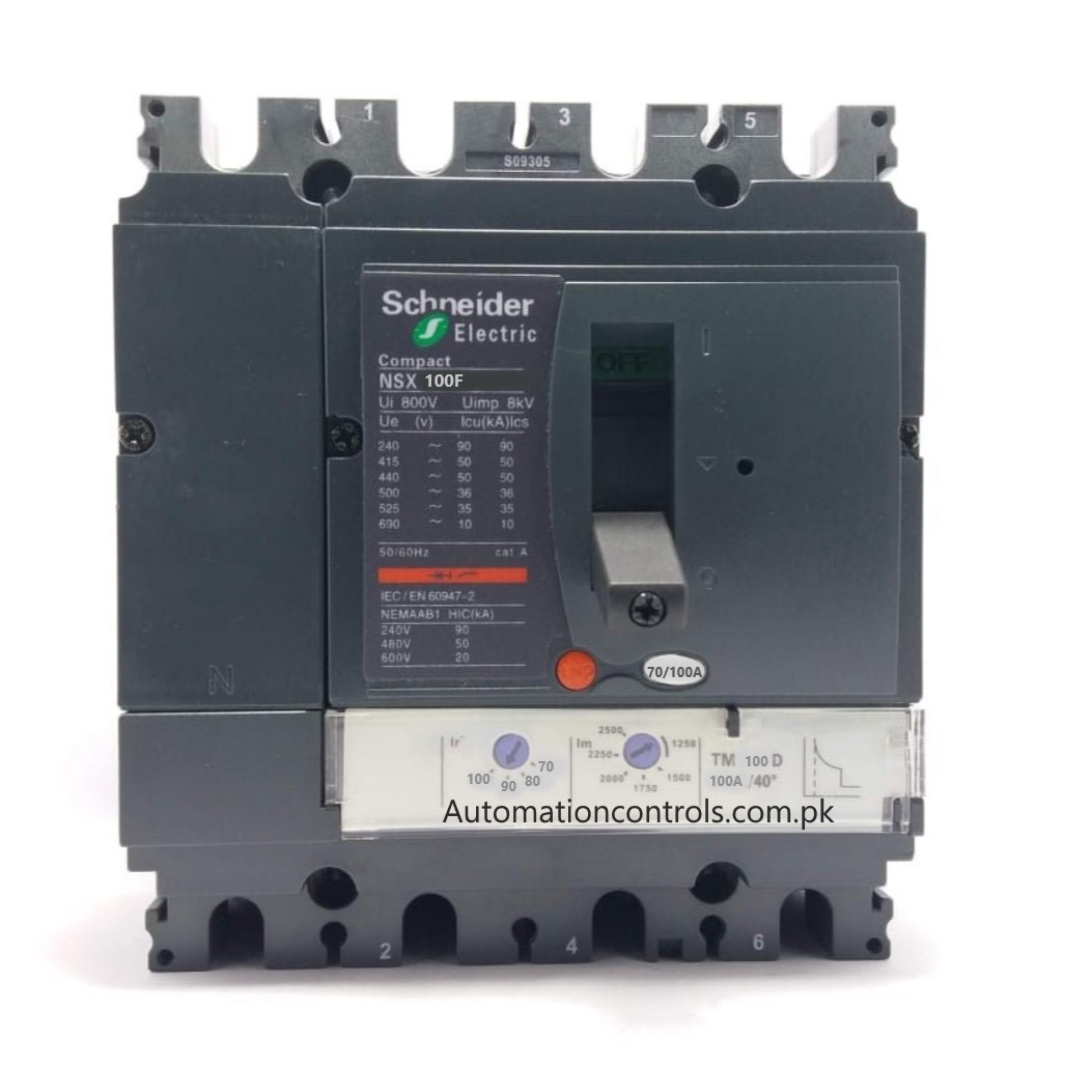 NSX100F4p Schneider Adjustable 70-100A 4P MCCB Circuit Breaker NSX100F - Image 1