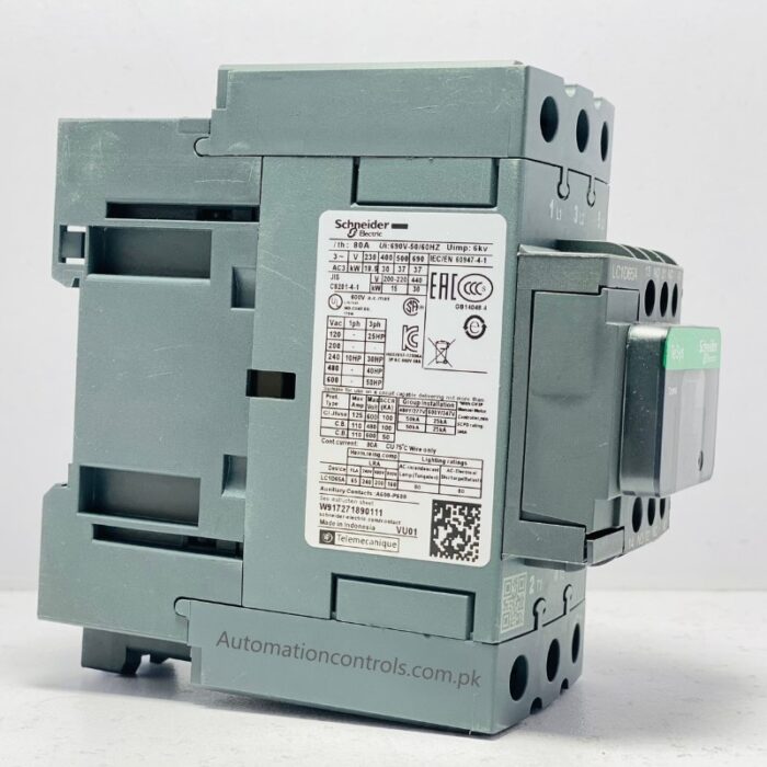Schneider LC1D65A Slim Body Magnetic Contactor 65A 220VAC pole - Image 2