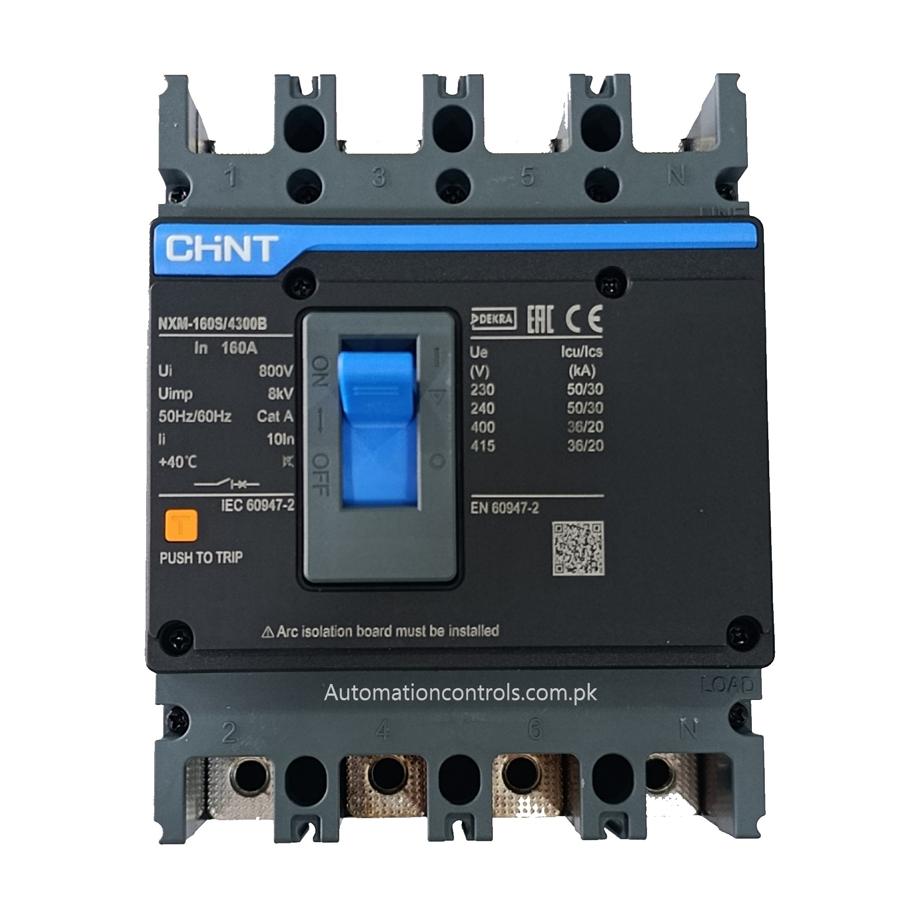 nxm1604p Chint 4P 160A MCCB Moulded Case Circuit Breaker NXM-160S - Image 1