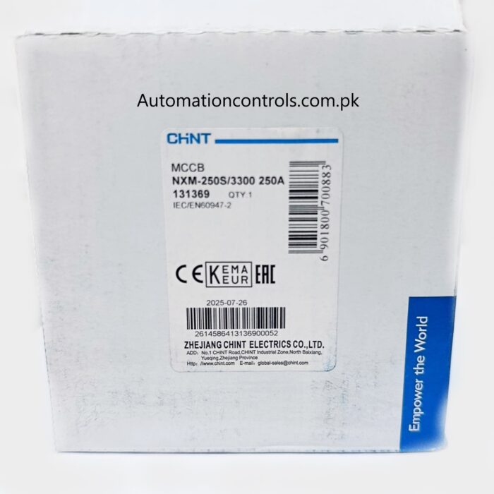 Chint 3P 250A MCCB Moulded Case Circuit Breaker NXM-250S - Image 2