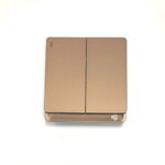 2Gang Switch China Fitting Sheet Board V8 series (Coffee Color)