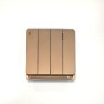 4Gang Switch China Fitting Sheet Board V8 series (Coffee Color)