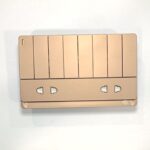 8Switch+2Socket China Fitting Sheet Board V8 series (Coffee Color)