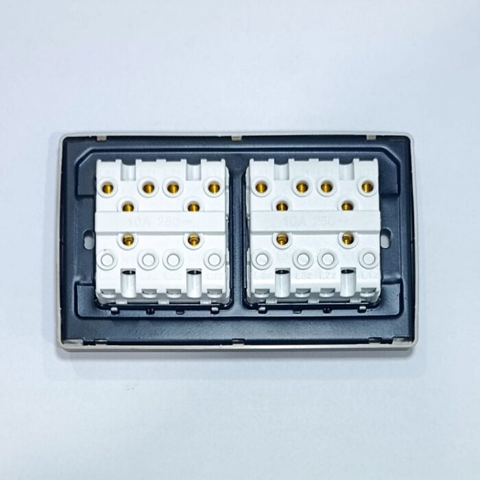 8Gang Switch China Fitting Sheet Board V8 series (Coffee Color) - Image 2