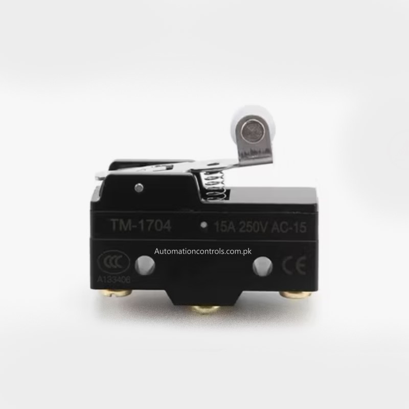 small lever wheel black TM-1704 Micro Limit Switch Small Lever Wheel - Image 1