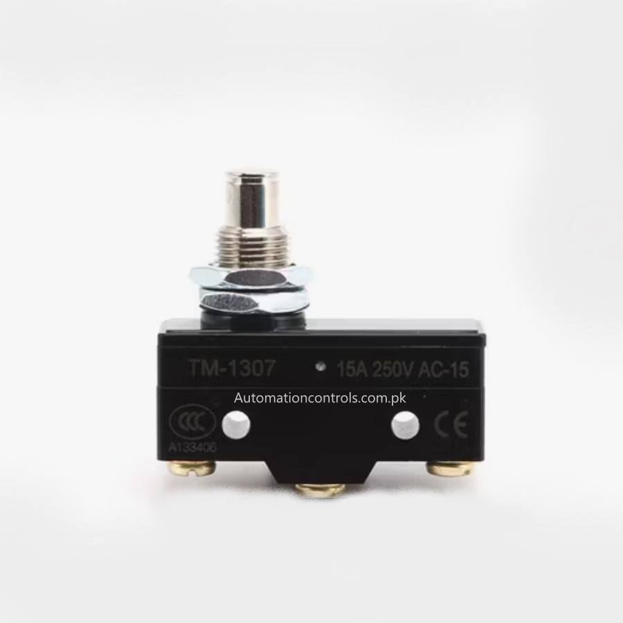 straight dot big black TM-1307 Micro Limit Switch Straight Dot Big - Image 1