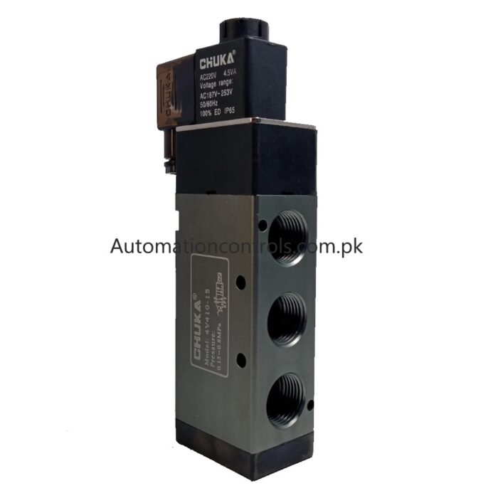 Chuka 4V410-15 Solenoid Valve 1/2′′ 5way - Image 2