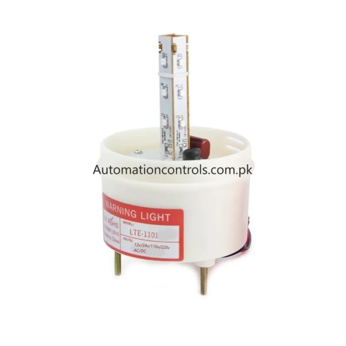 LTE-1101 Rotating Warning Light Red (12-220vAC/DC) - Image 2