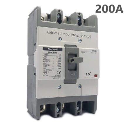Model : ABN203c Current Rating : 150 Amp Number of pole : 3 Brand : LS Operation Method : On/Off Type : Molded Case Circuit Breaker Current Type : AC Voltage : 690V Protection Properties : Thermal Magnetic Delivery available all over Pakistan