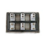 4Switch+2Socket China Fitting Sheet Board UK Metal series (Golden) - Image 2