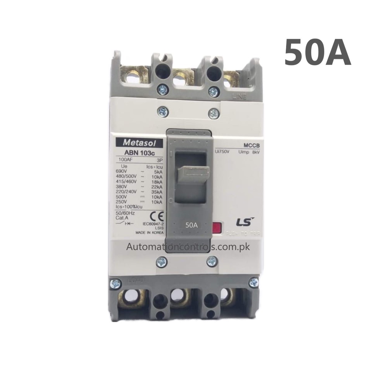 LS Metasol ABN 103C 3pole 50A MCCB Moulded Case Circuit Breaker