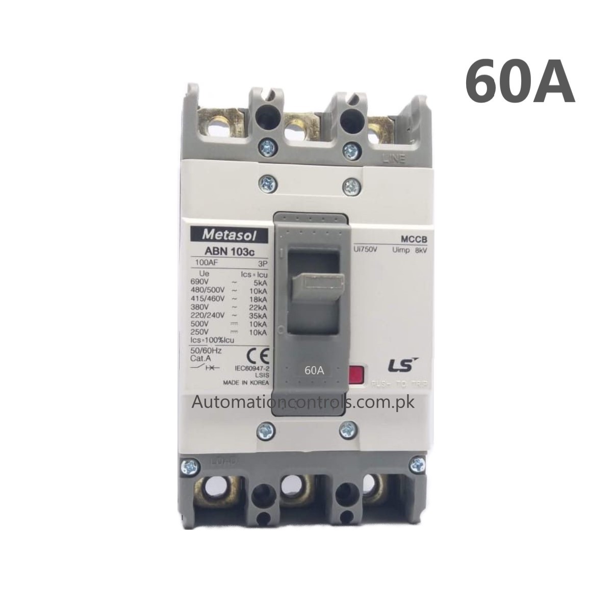 LS Metasol ABN 103C 3pole 60A MCCB Moulded Case Circuit Breaker