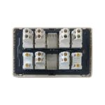 6Switch+2Socket China Fitting Sheet Board UK Metal series (Golden) - Image 2