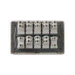 8Switch+2Socket China Fitting Sheet Board UK Metal series (Golden) - Image 2
