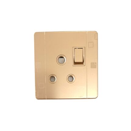 Power Plug China Fitting Sheet Board UK Metal series (Golden)
