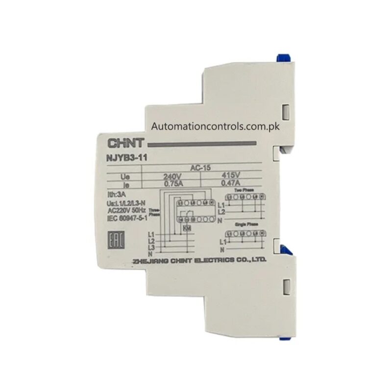 Chint NJYB3-11 Voltage Monitoring Phase Failure Phase Sequence Relay